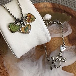 🖤Brighton Heart charms toggle necklace
